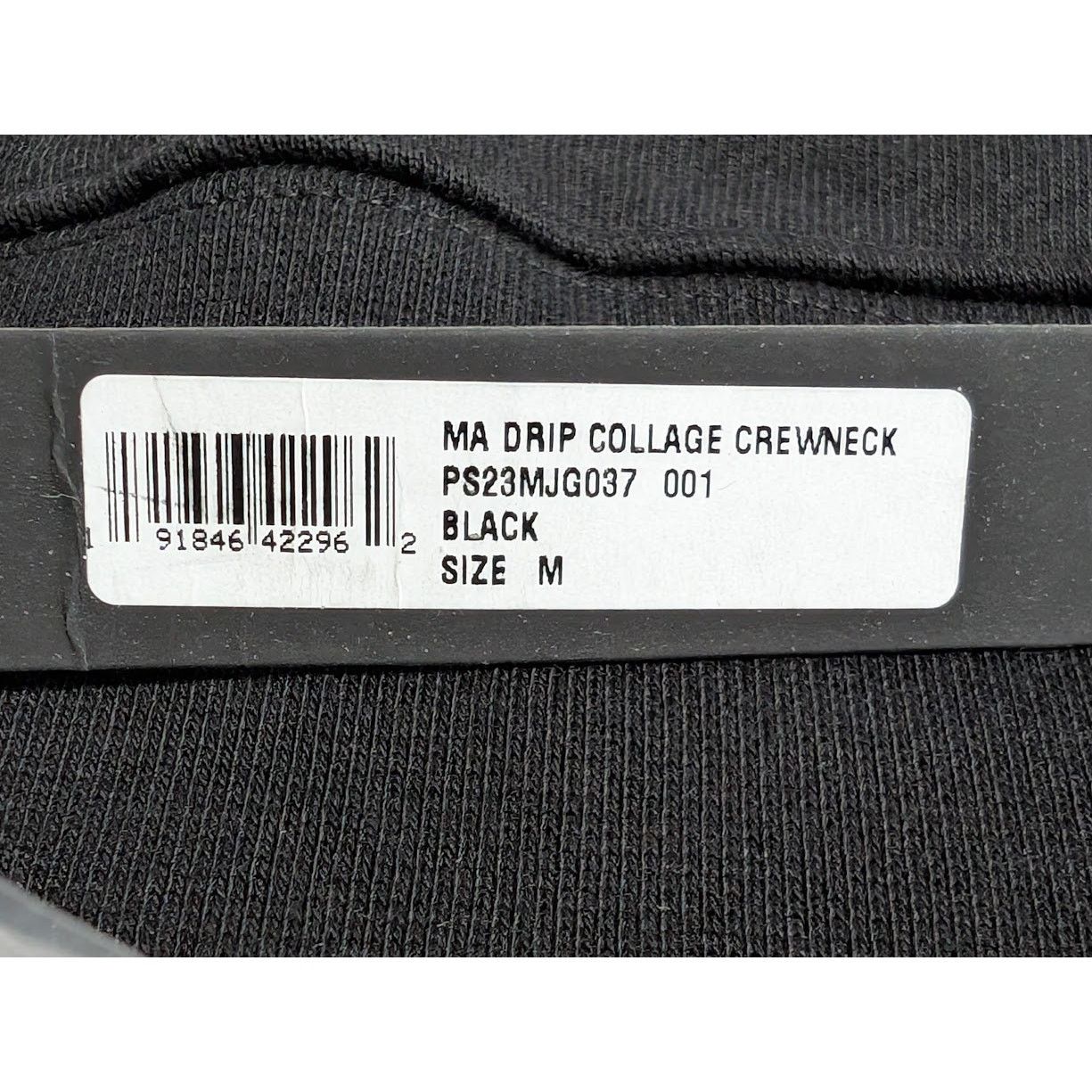 Amiri o1rshd1 Q:2 / MA Drip Collage Crewneck Sweater in Black Size US M / EU 48-50 / 2 - 14 Thumbnail