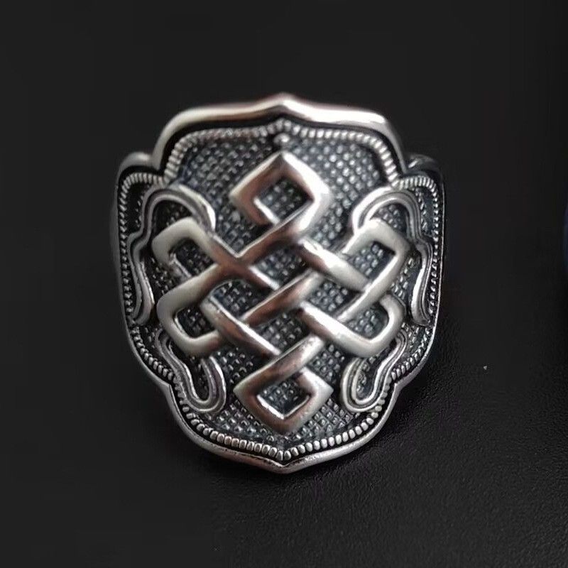 Vintage Resizable 925 Sterling Silver Knot Open Ring Size ONE SIZE - 1 Thumbnail