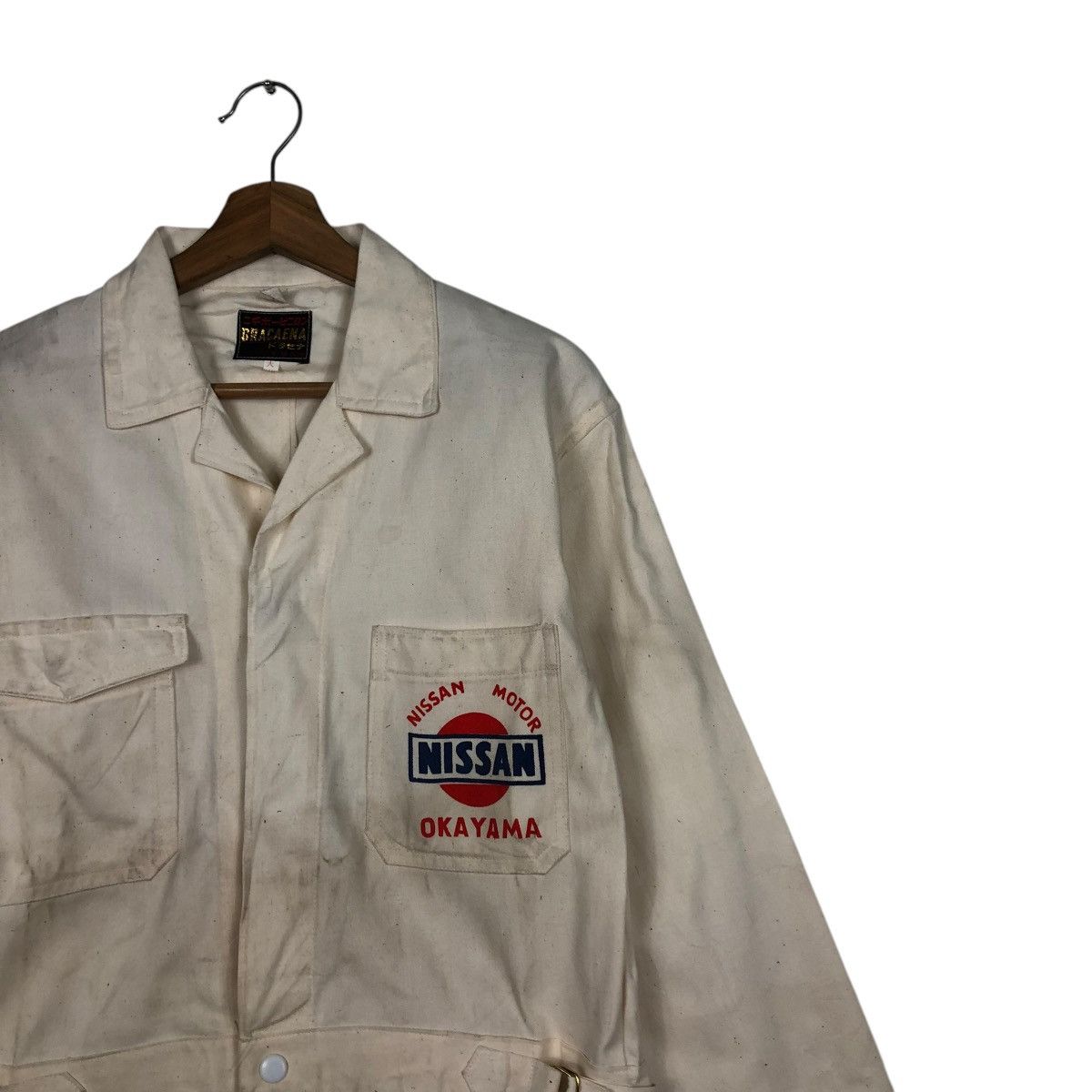 Vintage 🔥VINTAGE WORKER COVERALL NISSAN MOTOR OKAYAMA BIG LOGO Size US 36 / EU 52 - 6 Thumbnail