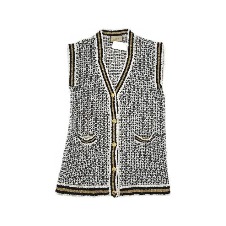 GUCCI V-Neck Sleeveless Knit Top-2507
