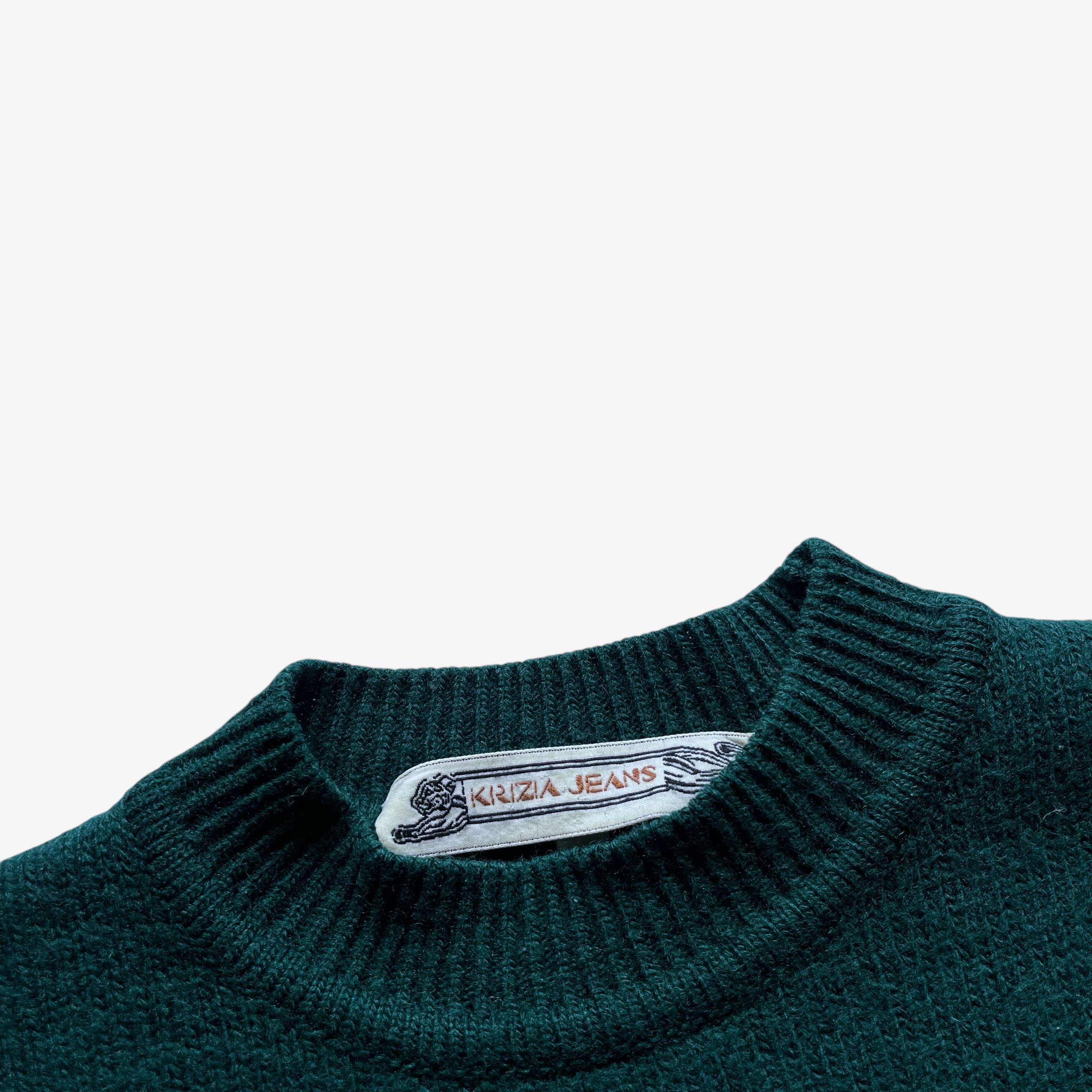 Krizia Vintage 90s Women's Krizia Embroidered Horse Wool Jumper Size S / US 4 / IT 40 - 3 Thumbnail