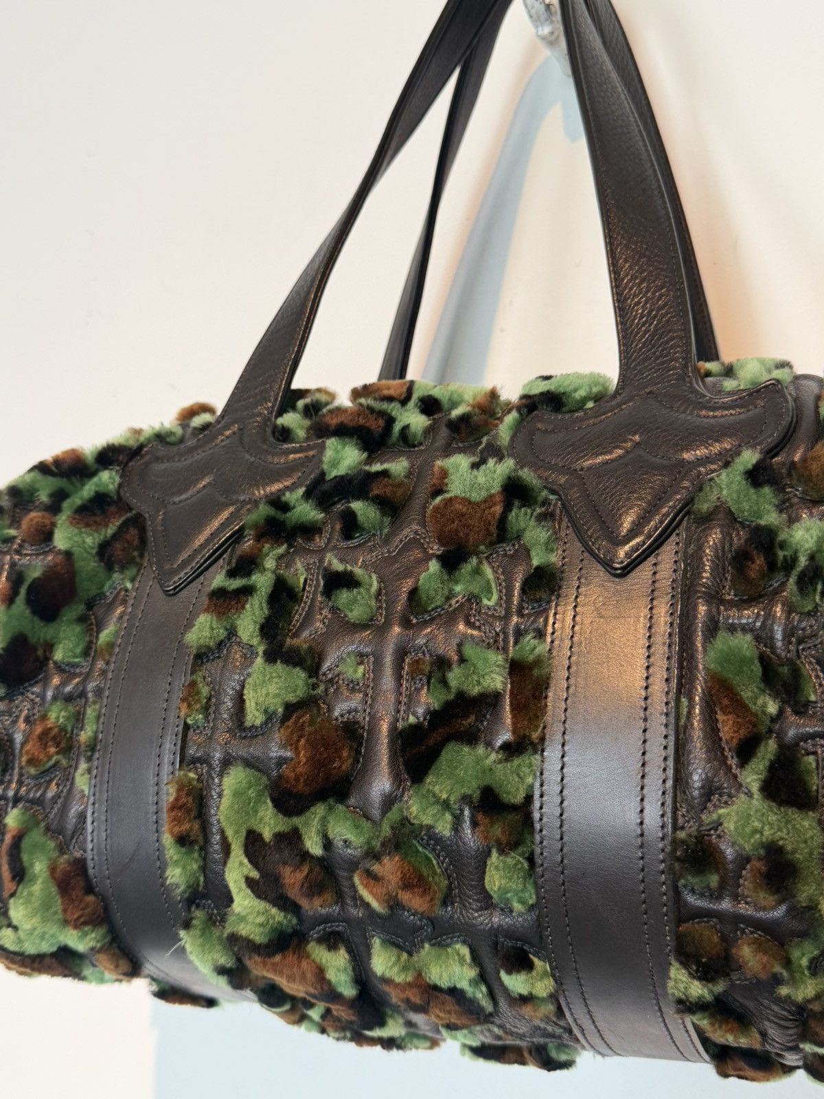 Chrome Hearts tiny leopard furry duffle Size ONE SIZE - 17 Thumbnail