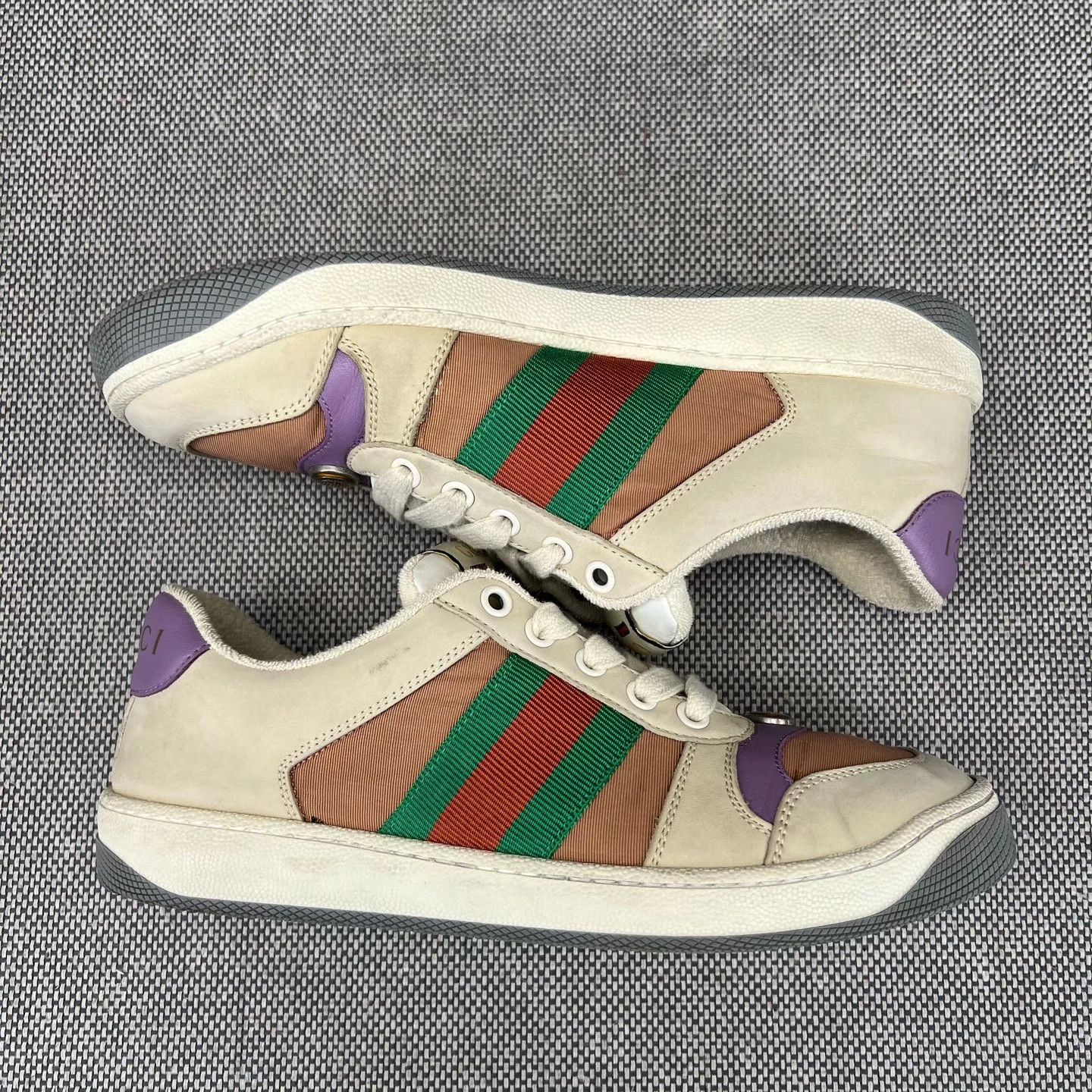 Gucci Gucci Rhyton Sneakers Gray Purple 37 Size US 7 / IT 37 - 3 Thumbnail