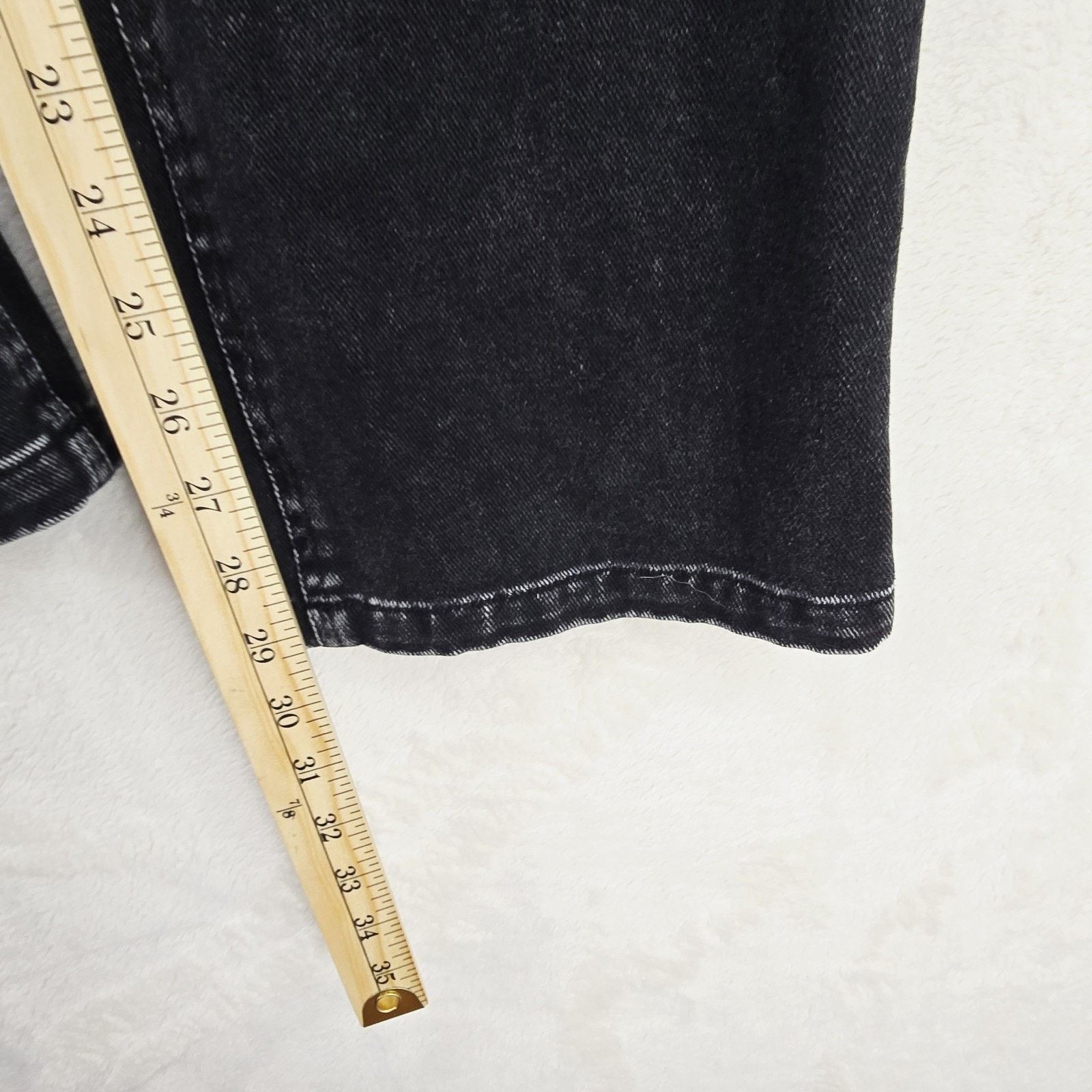 Other MODITEC Jeans 30x29 Black Buckle Strap Legs Goth Rave Emo Size US 30 / EU 46 - 14 Thumbnail