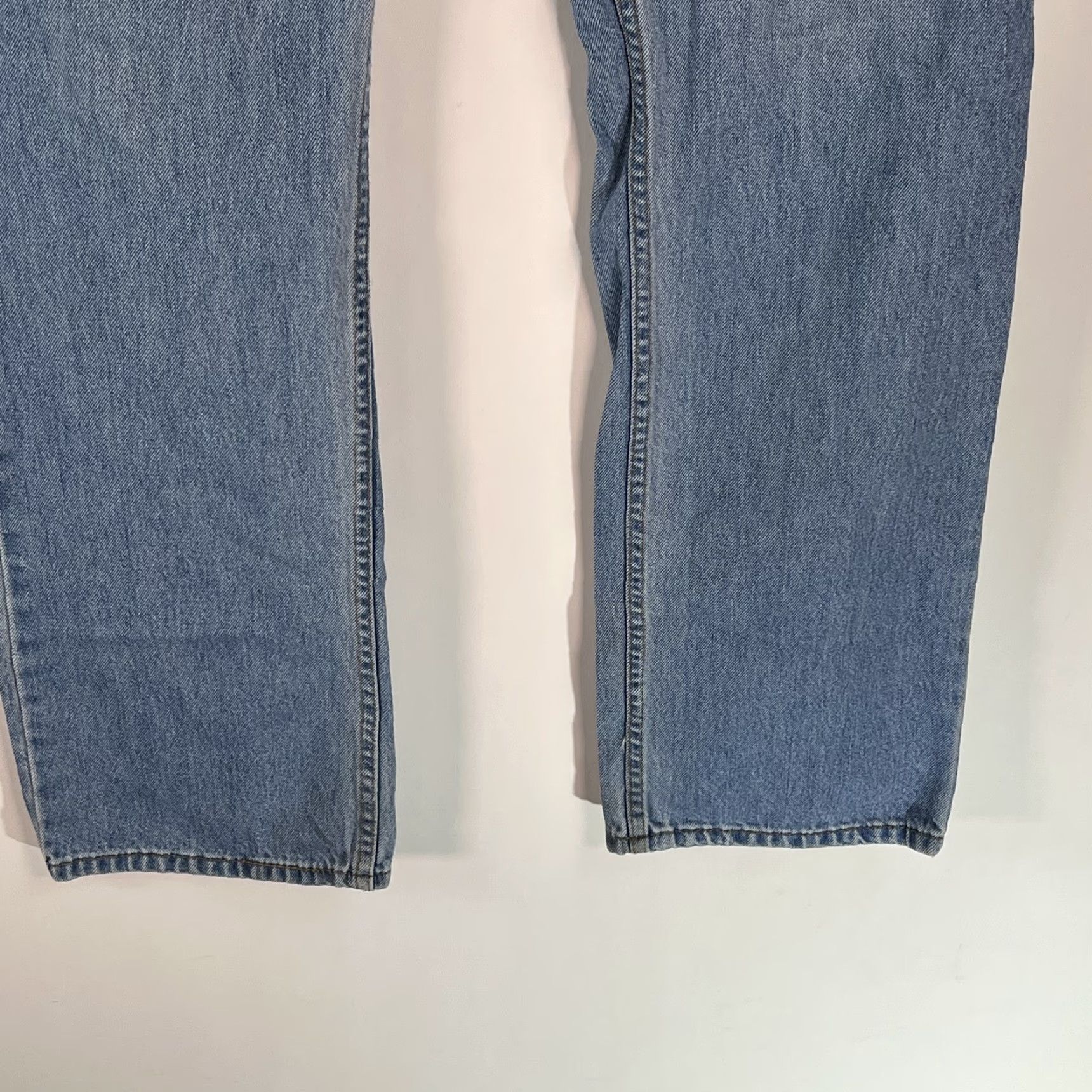 Levi's Levi's 505 Jeans Mens Regular Blue Denim Straight Leg 36x34 Mid Rise 5-Pocket Pockets Denim Cotton Blend Button Zipper 36 Mens Size US 36 / EU 52 - 6 Thumbnail