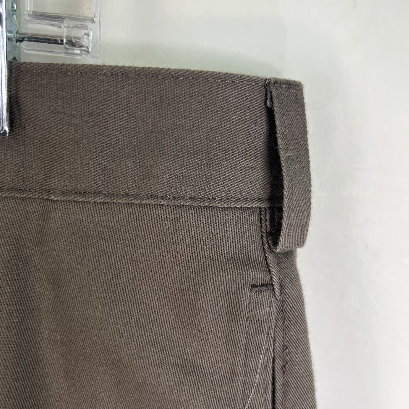Savane VINTAGE Savane Men's Dress Pants 40 Brown Cotton Flat Front Regular Fit Comfort Waist Straight Leg Size US 40 / EU 56 - 3 Thumbnail