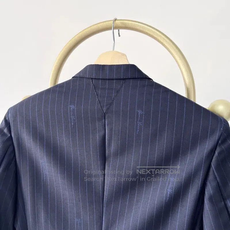 Versace Versace Men's Long Sleeve Wool Blazer in Navy . Size US M / EU 48-50 / 2 - 6 Thumbnail