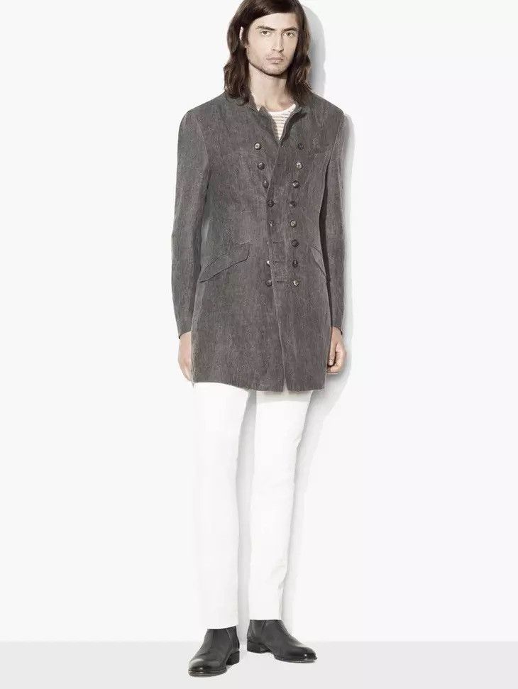 John Varvatos Double-Breasted Military Jacket Size EU 50 US 40 Size US M / EU 48-50 / 2 - 1 Thumbnail