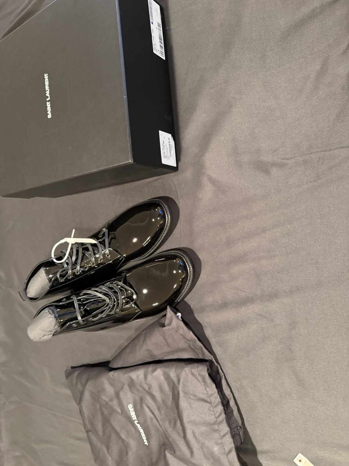 Saint Laurent Paris Saint Laurent men’s army 20 l boot. 44/11.$1090 Size US 11 / EU 44 - 1 Thumbnail