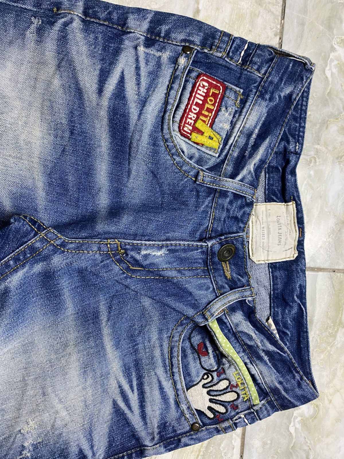 Japanese Brand Rare Lolita Children Distressed Jeans Size US 28 / EU 44 - 14 Thumbnail