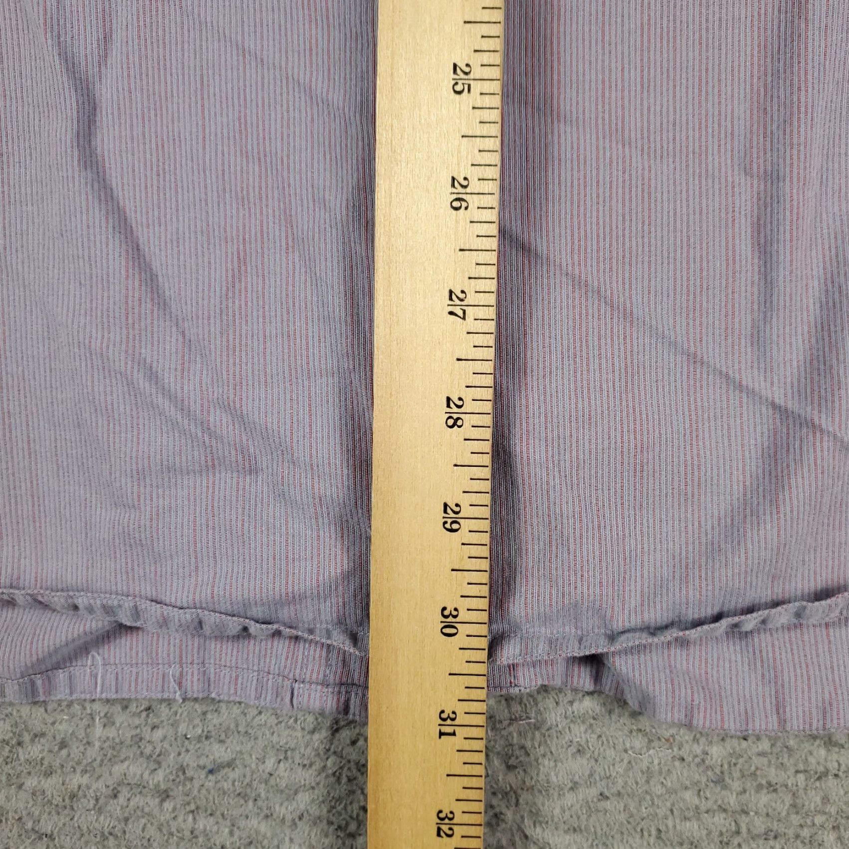 Original Penguin Original Penguin Red Gray Striped Button-Up Shirt Mens XL Casual Long Sleeve Size US XL / EU 56 / 4 - 5 Thumbnail