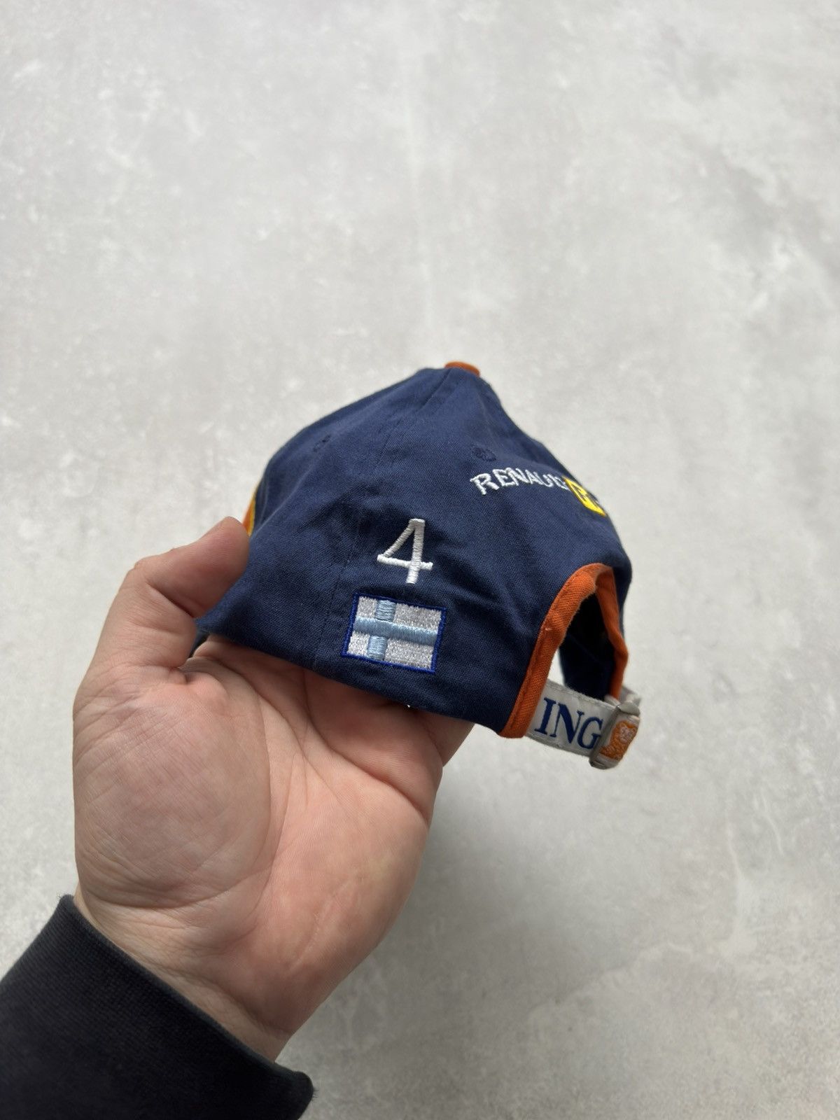 NASCAR Vintage ING Renault F1 Team Cap Racing Nascar Formula Uno Size ONE SIZE - 7 Thumbnail