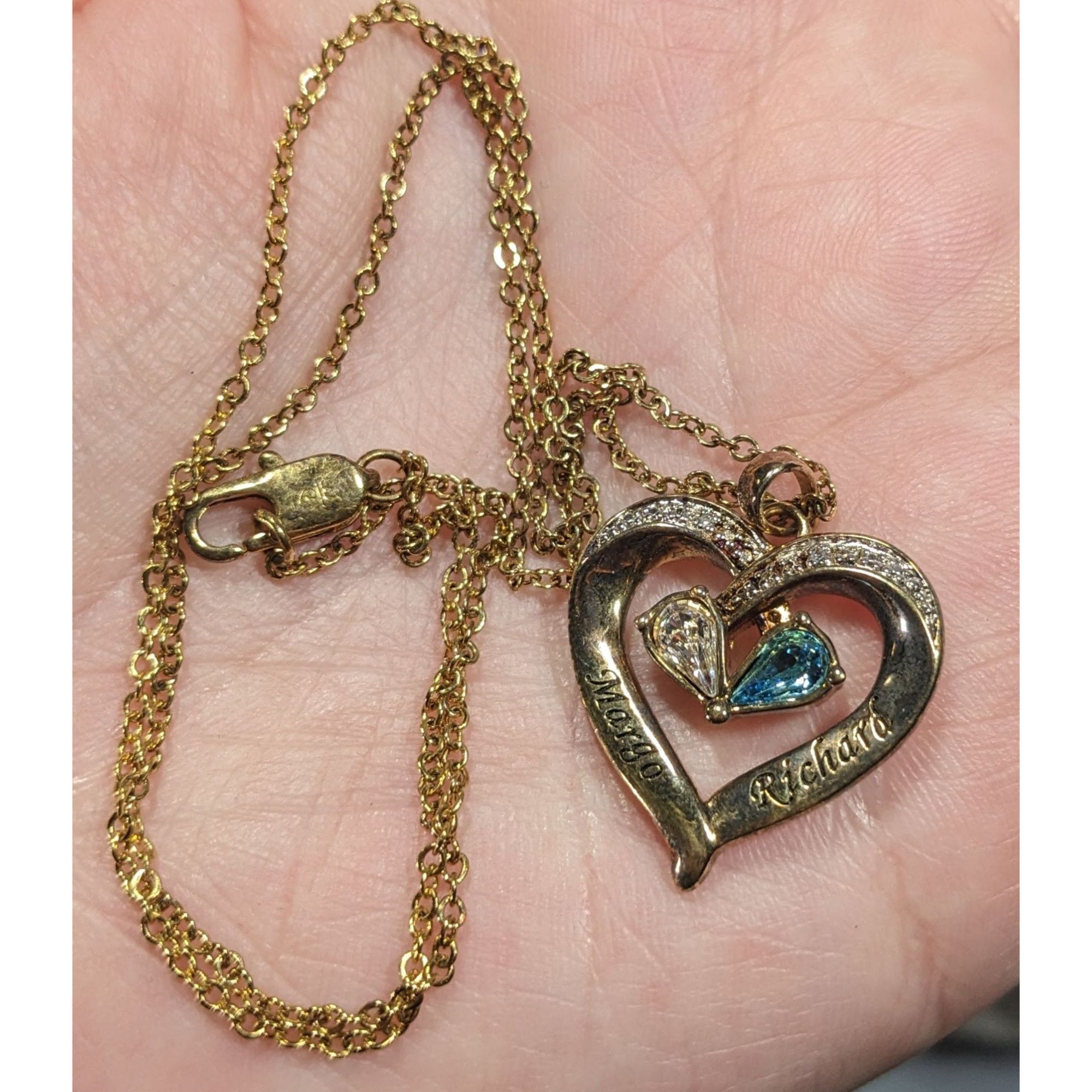Other Danbury Mint Gold Plated Birthstone Heart Pendant Necklace Size ONE SIZE - 8 Thumbnail