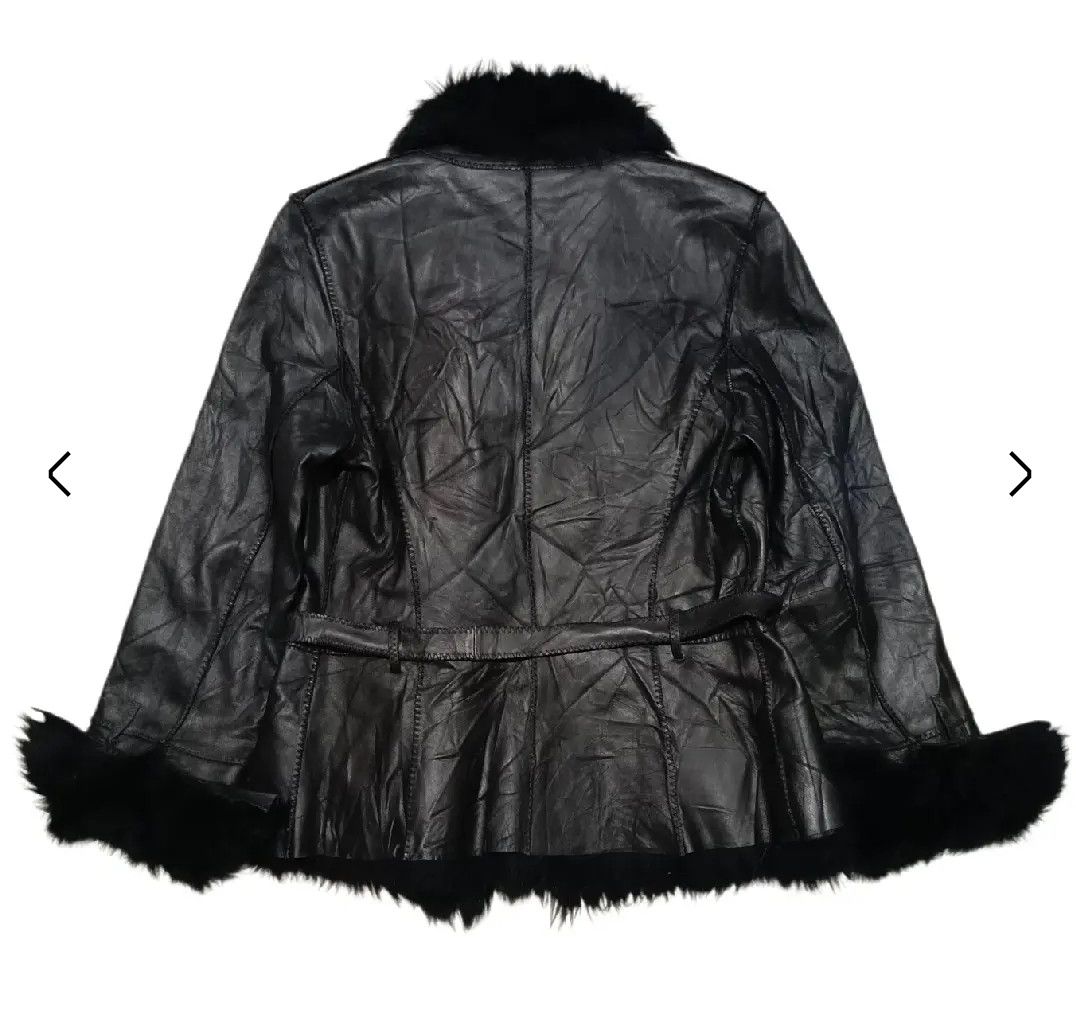 Leather BODY DRESSING Deluxe -Patchwork Fur Shearling Coat Jacket Size M / US 6-8 / IT 42-44 - 3 Thumbnail