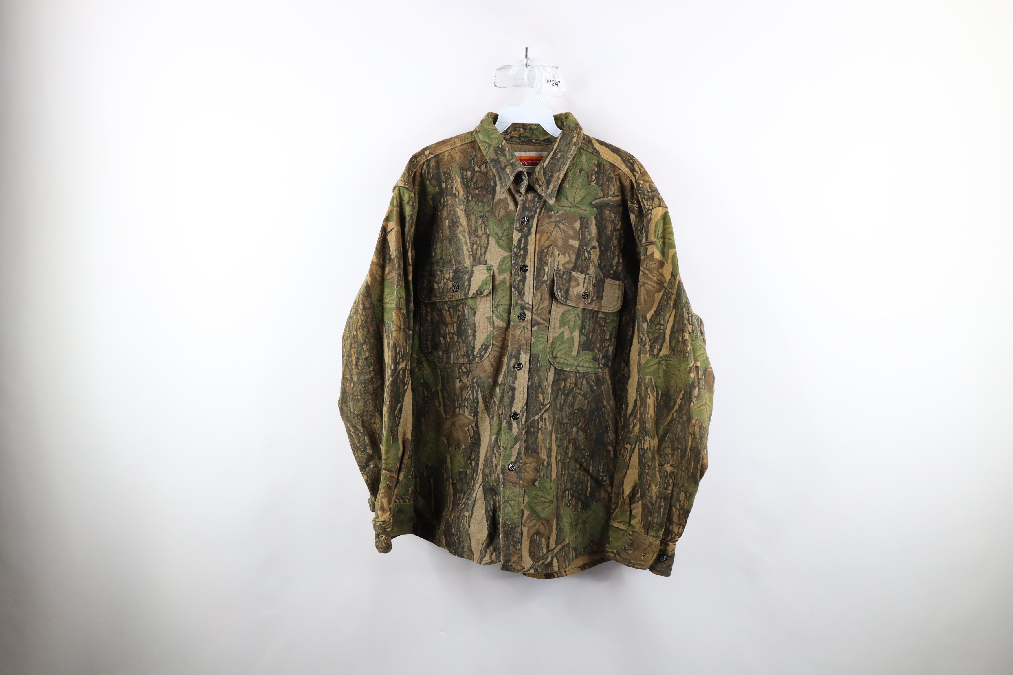 Vintage 90s Streetwear Chamois Cloth Button Shirt USA