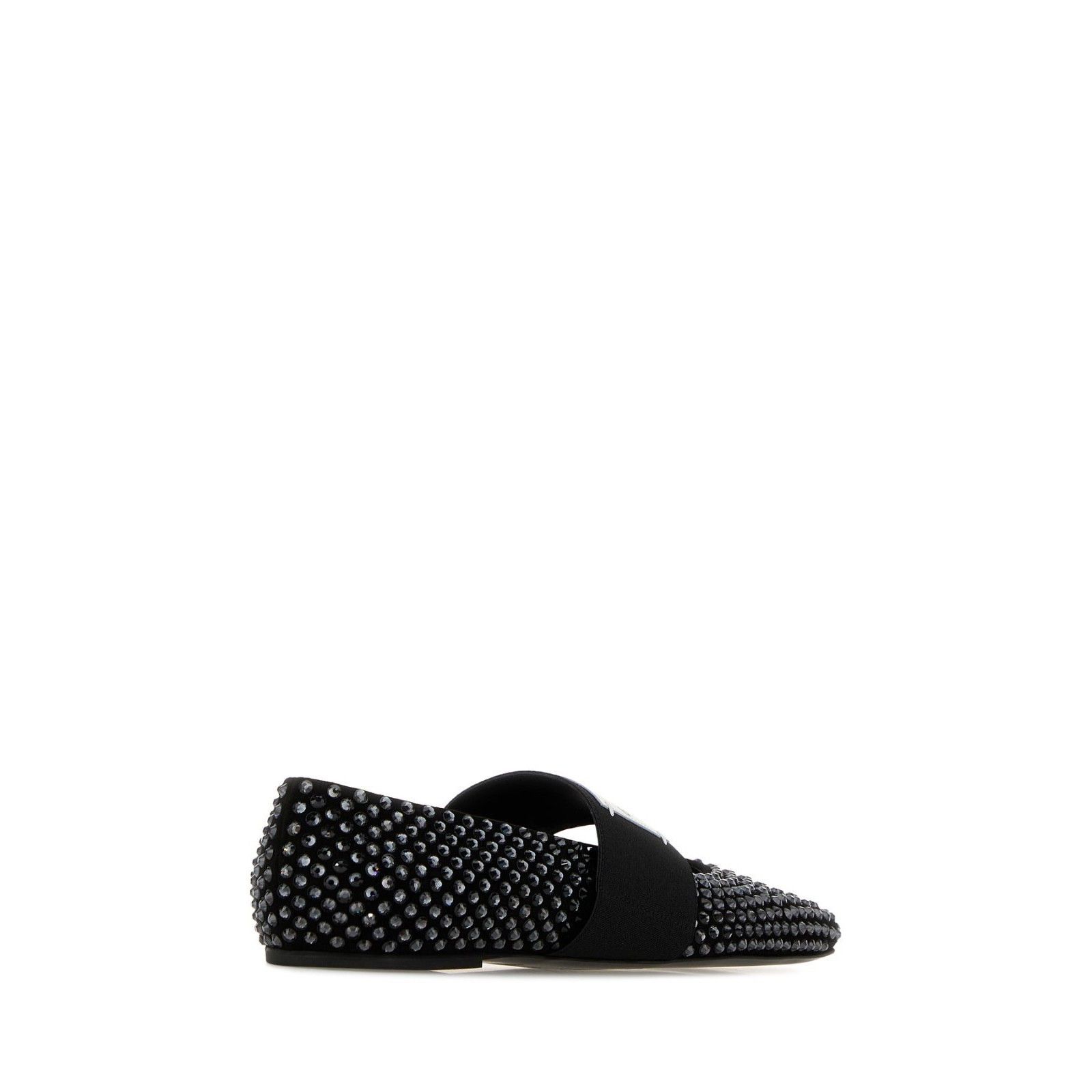 Givenchy GIVENCHY $1090 Black With Strass Sliced Square Ballerinas Ne Size US 6 / IT 36 - 3 Thumbnail