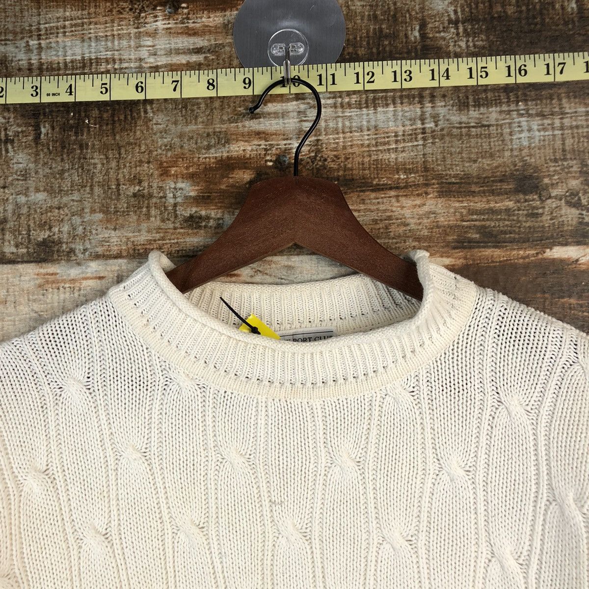 Vintage DL NPL White vintage sweatshirt Knitwear #C560 Size US L / EU 52-54 / 3 - 3 Thumbnail