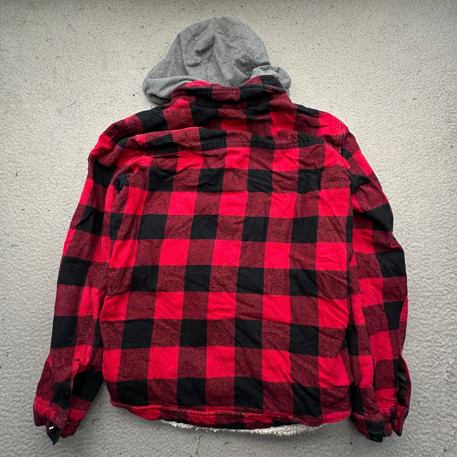 Levi's Levis Red Black Buffalo Plaid Jacket Small Sherpa Lined Size US S / EU 44-46 / 1 - 7 Thumbnail