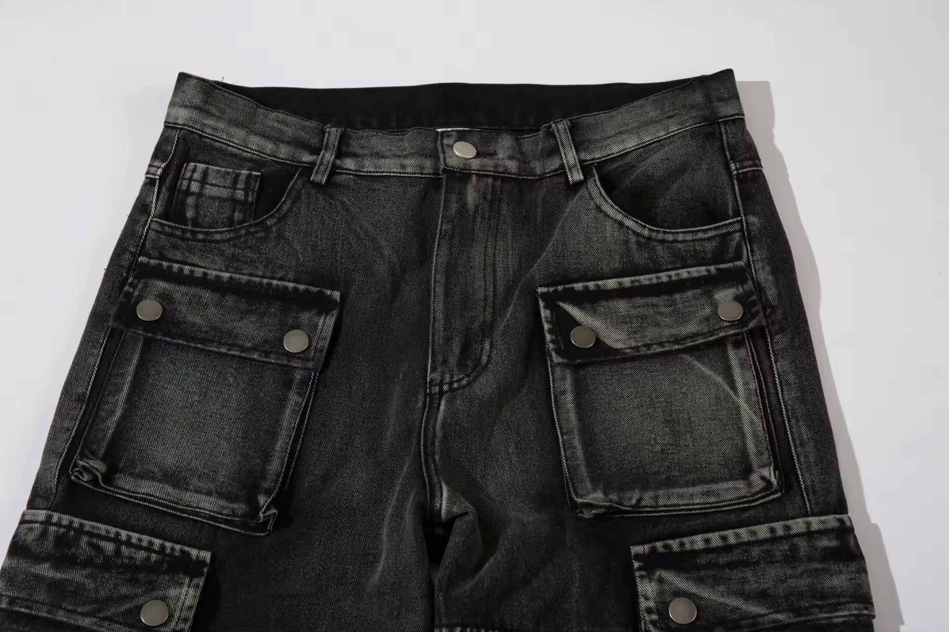 Jean × Vintage Streetwear Heavy Industry Embroidery Loose Wide-leg Jean Size US 34 / EU 50 - 5 Thumbnail