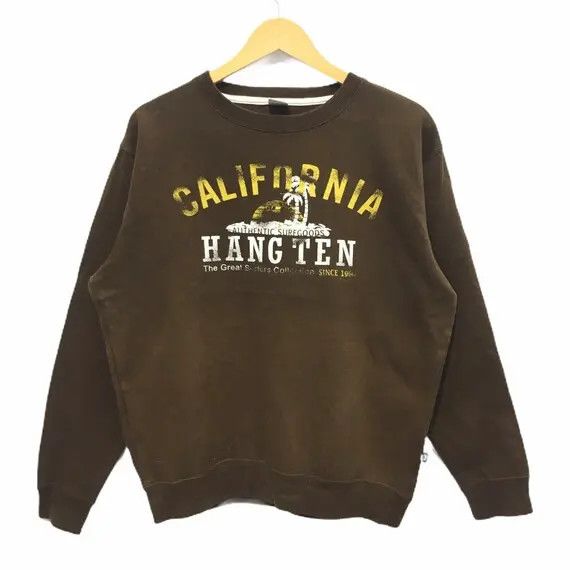 Hang Ten HANG TEN California Surfing Crewneck Sweatshirt Pullover Size US L / EU 52-54 / 3 - 1 Thumbnail