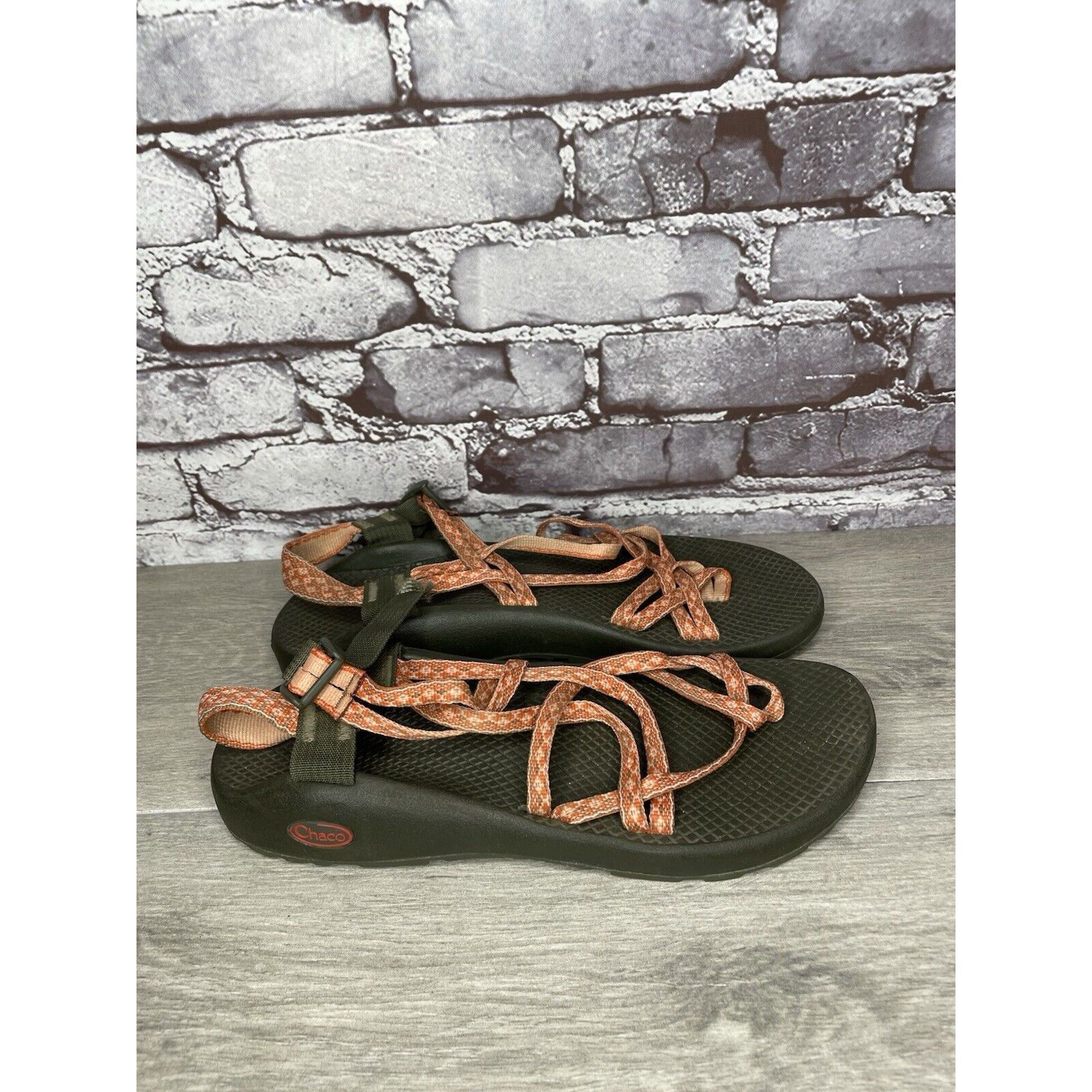 Chaco Chaco Orange Nylon Textile Hiking Toe Ankle Strap Sandals Wo Size US 11 / IT 41 - 13 Thumbnail