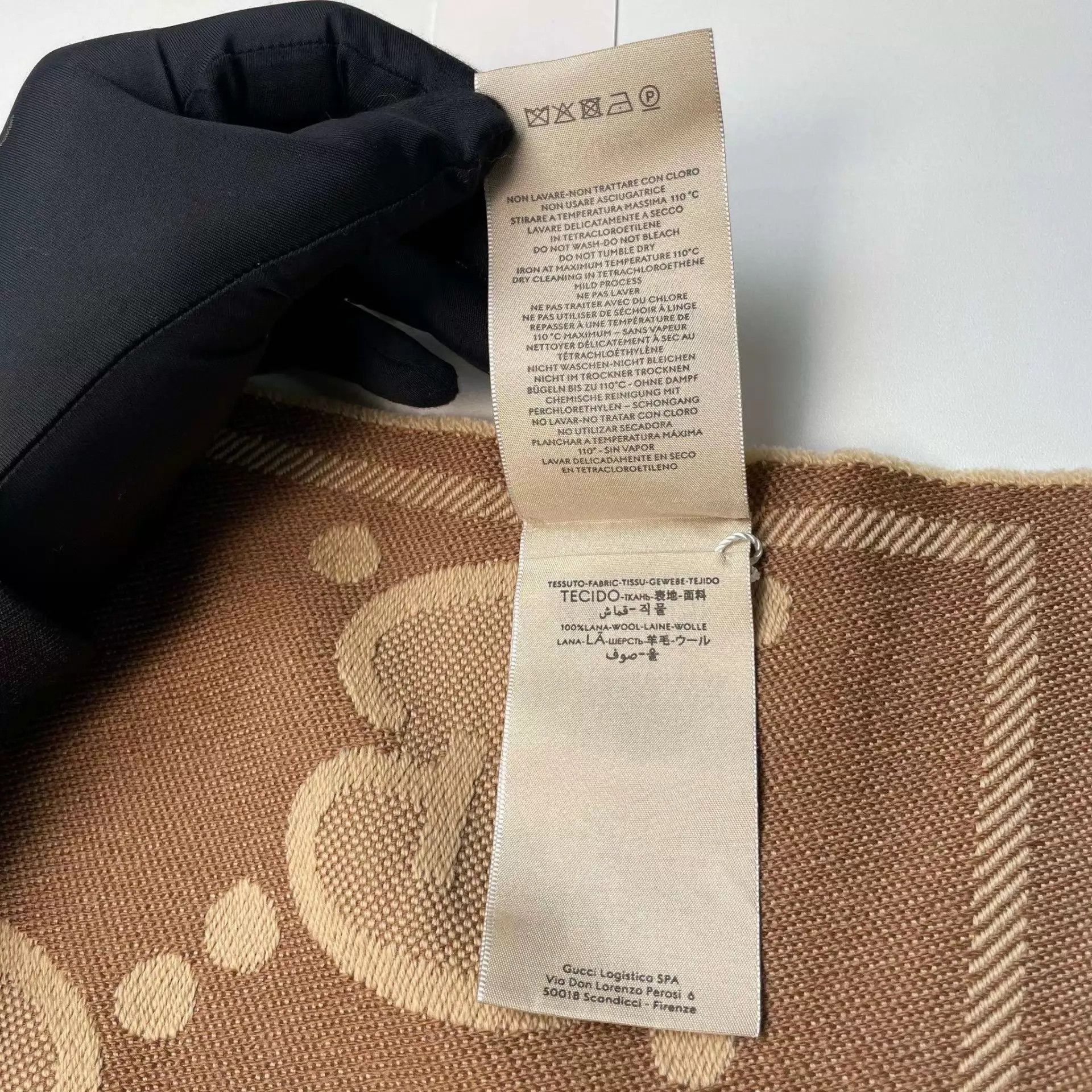 Gucci Gucci double-faced wool GG monogram scarf brown new w/tag Size ONE SIZE - 6 Thumbnail