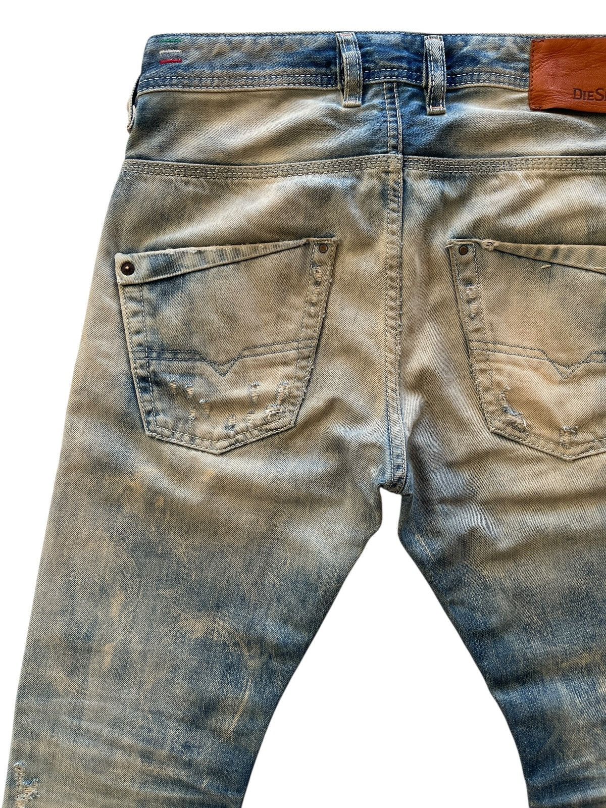 Diesel Diesel Krooley Regular Slim Carrot Distressed Denim Size US 29 - 12 Thumbnail