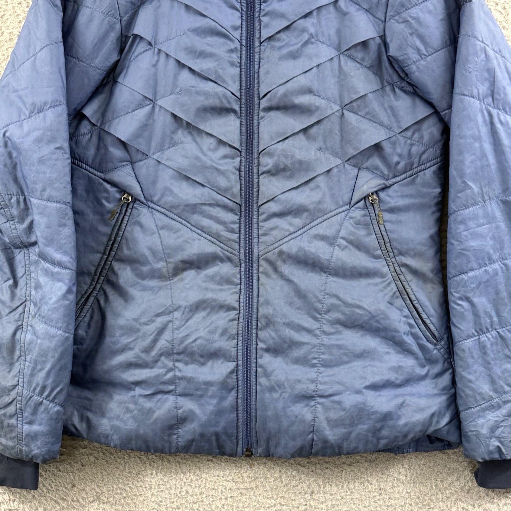 Vintage Columbia Jacket Womens Small Blue Omni Heat Puffer Quilted Full Zip Outdoor Jacket Size S / US 4 / IT 40 - 2 Thumbnail