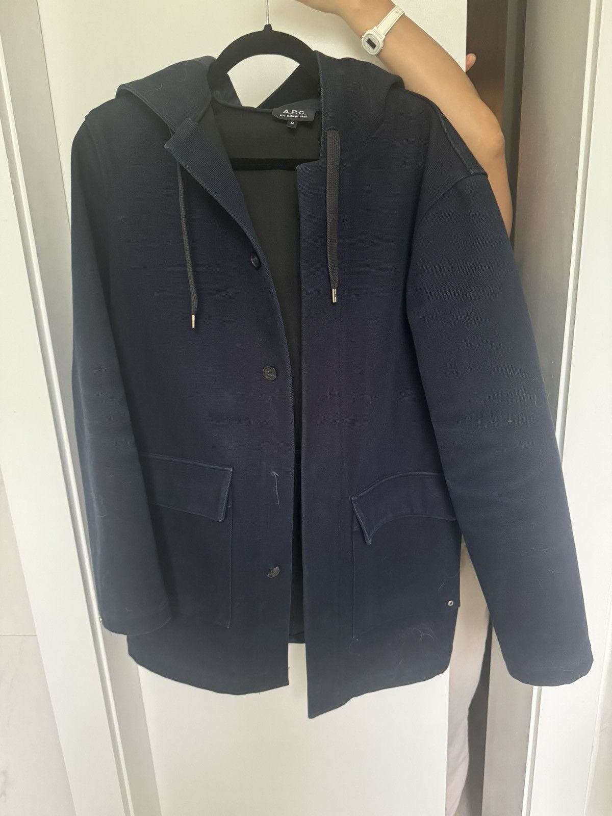 A.P.C. APC Twill Navy Parka Size US M / EU 48-50 / 2 - 1 Thumbnail