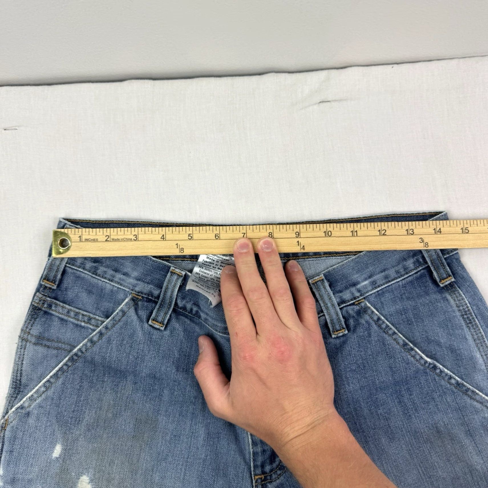 Carhartt VINTAGE Carhartt Jeans Adult 31x30 Blue Relaxed Fit Grunge Y2K Mens Size US 31 - 7 Thumbnail
