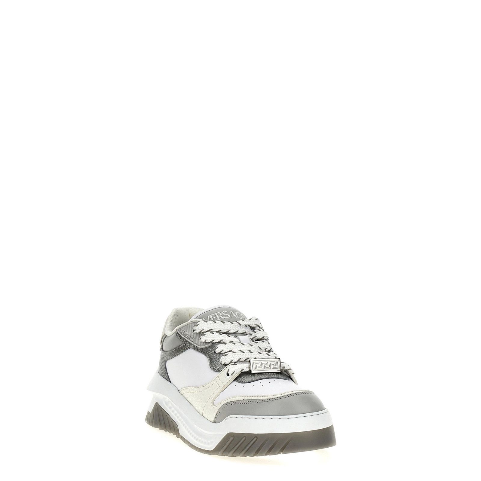 Versace VERSACE Odissea Gray/White Leather Sneakers New & Authentic Size US 9 / EU 42 - 2 Thumbnail
