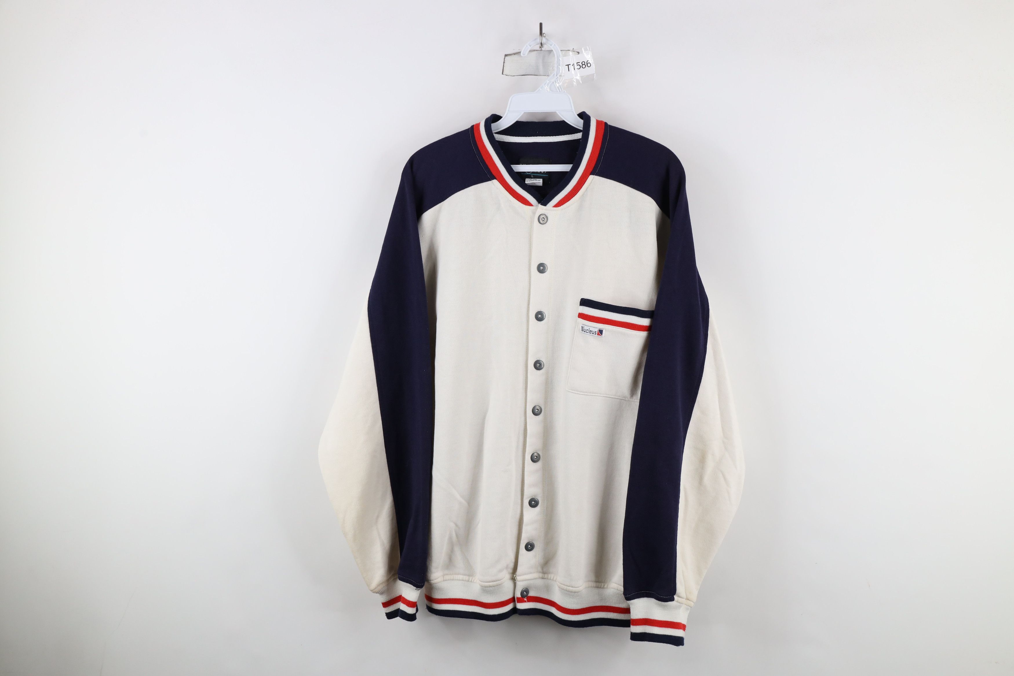 Vintage Vintage 90s Streetwear Button Warm Up Track Jacket Swacket Size US L / EU 52-54 / 3 - 1 Thumbnail