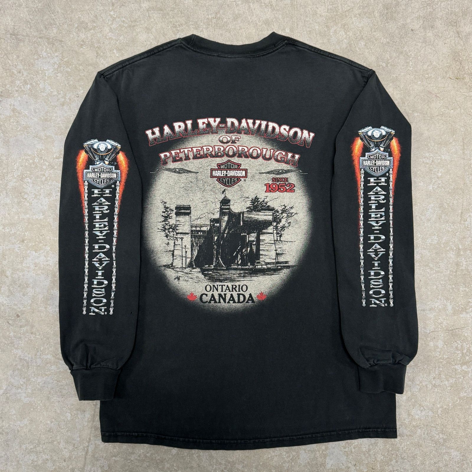 Harley Davidson Vintage Harley Davidson Longsleeve Size US M / EU 48-50 / 2 - 2 Thumbnail