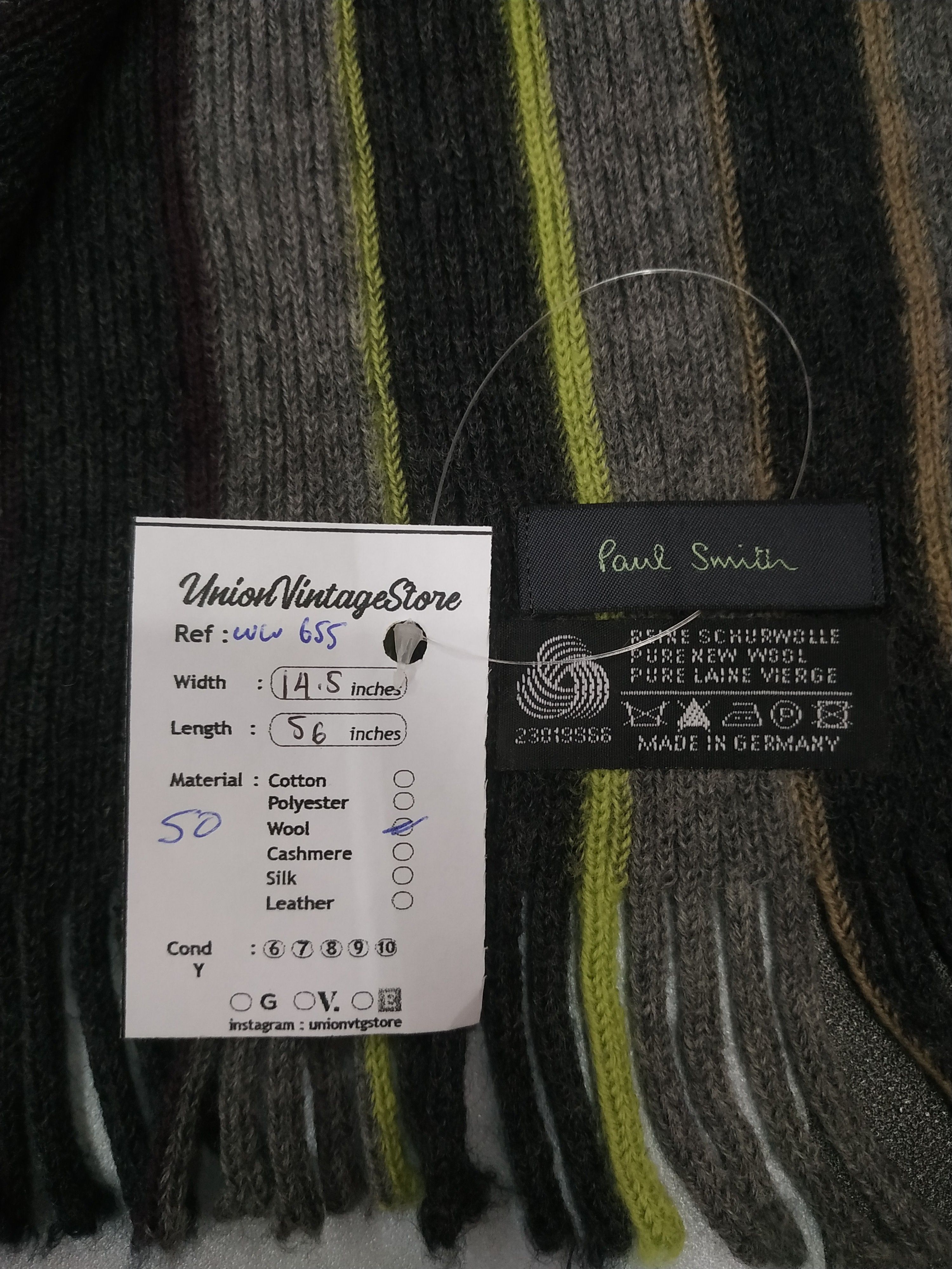 Paul Smith × Vintage Paul Smith Scarf / Muffler / Neckwear - WW655 Size ONE SIZE - 6 Thumbnail