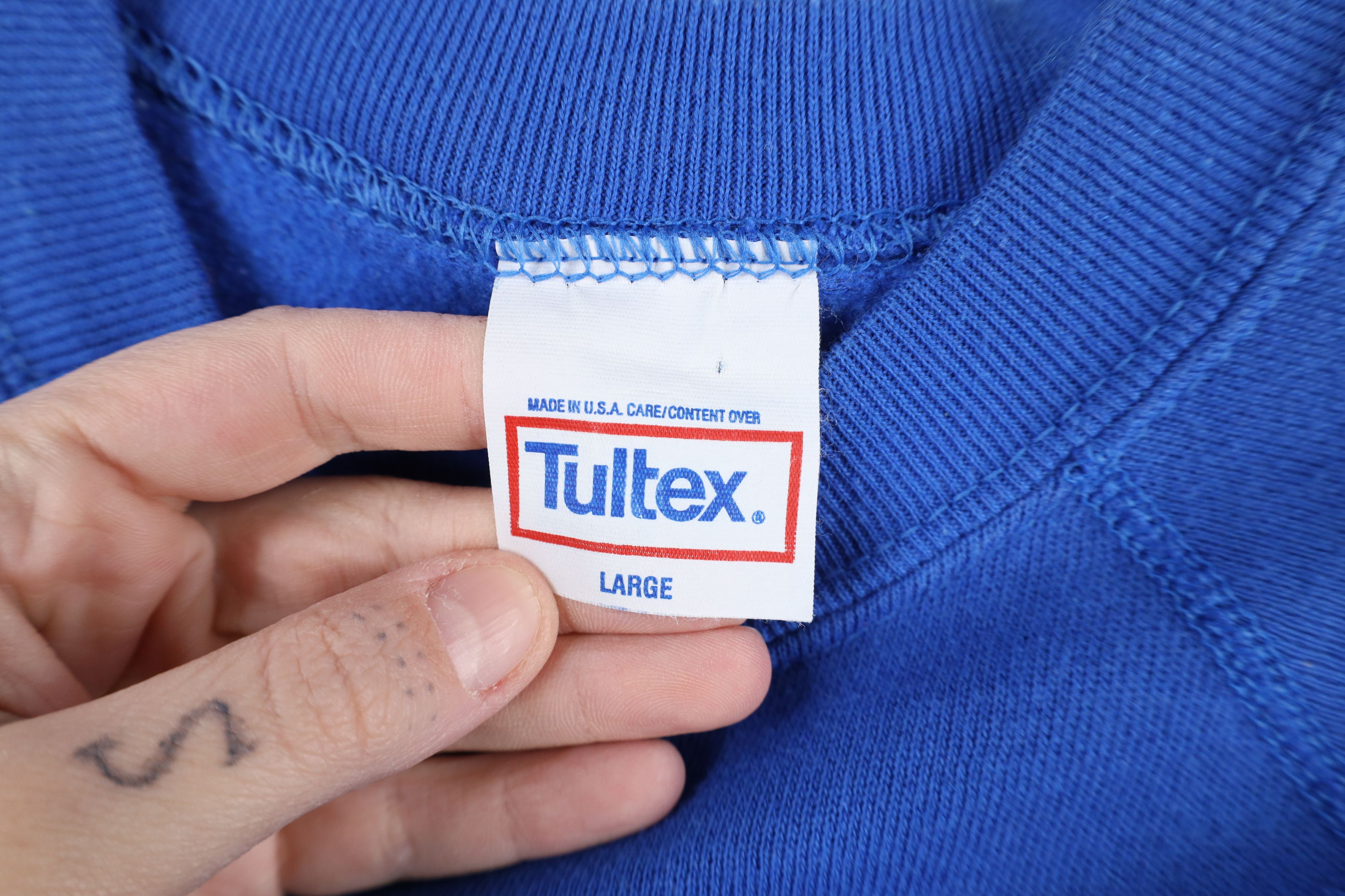 Vintage Vintage 90s Streetwear Crewneck Sweatshirt Royal Blue USA Size US L / EU 52-54 / 3 - 6 Thumbnail