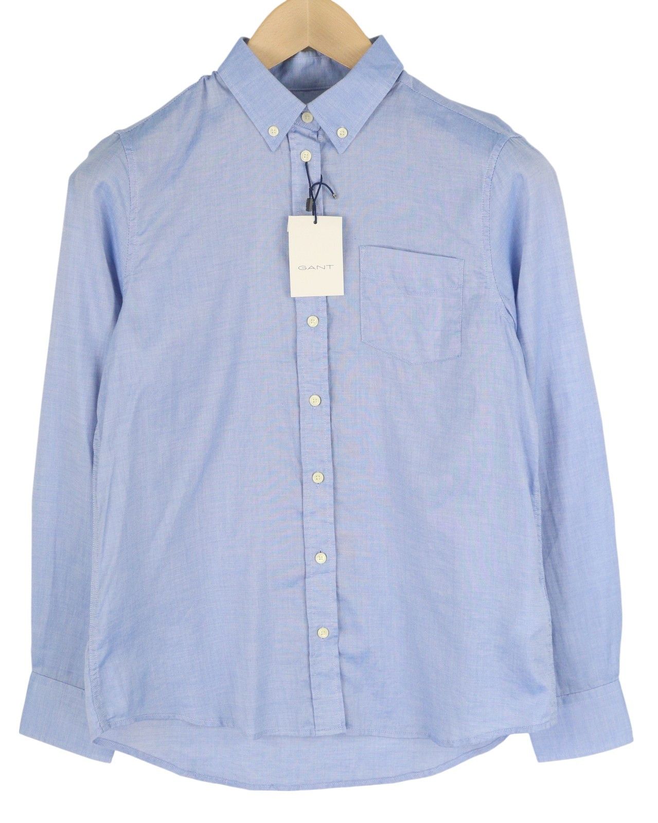 Gant AIR OXFORD EU34 Blue Button-Down Collar Shirt 85120 Size XS / US 0-2 / IT 36-38 - 1 Thumbnail