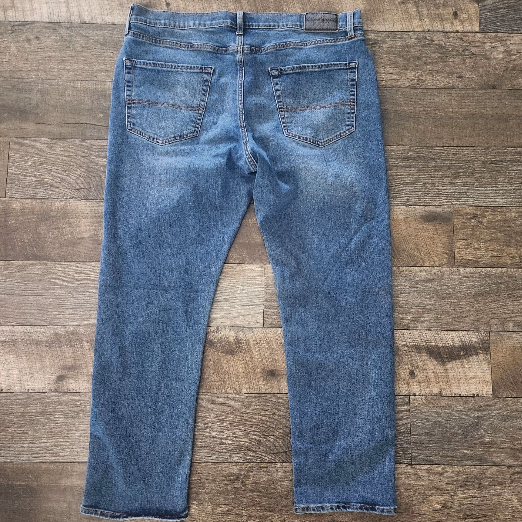 Lucky Brand Lucky Brand 410 Athletic Straight Jeans Blue Mens 38 X 30 Stretch Regular Men Jeans Blue 410 Athletic Straight Fit Stretch Size US 38 / EU 54 - 6 Thumbnail