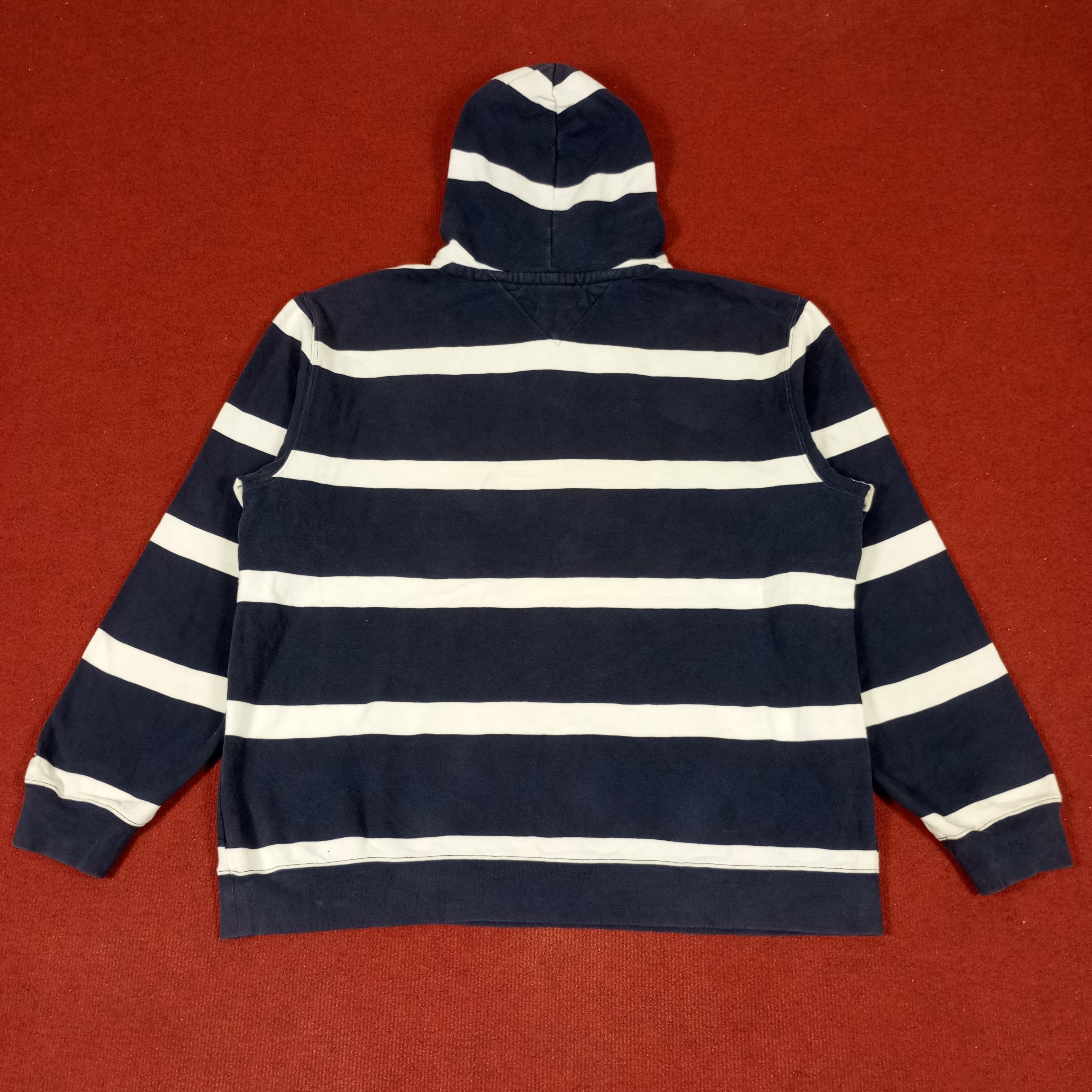 Tommy Hilfiger Tommy Hilfiger Center Spellout Stripes Design Hoodies Size US XL / EU 56 / 4 - 3 Thumbnail
