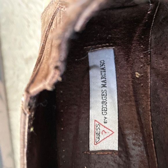 Guess × Vintage Vintage Guess Leather Cowboy Style Heeled Shoes - 6/5-5.5US Size US 5.5 / IT 35.5 - 5 Thumbnail