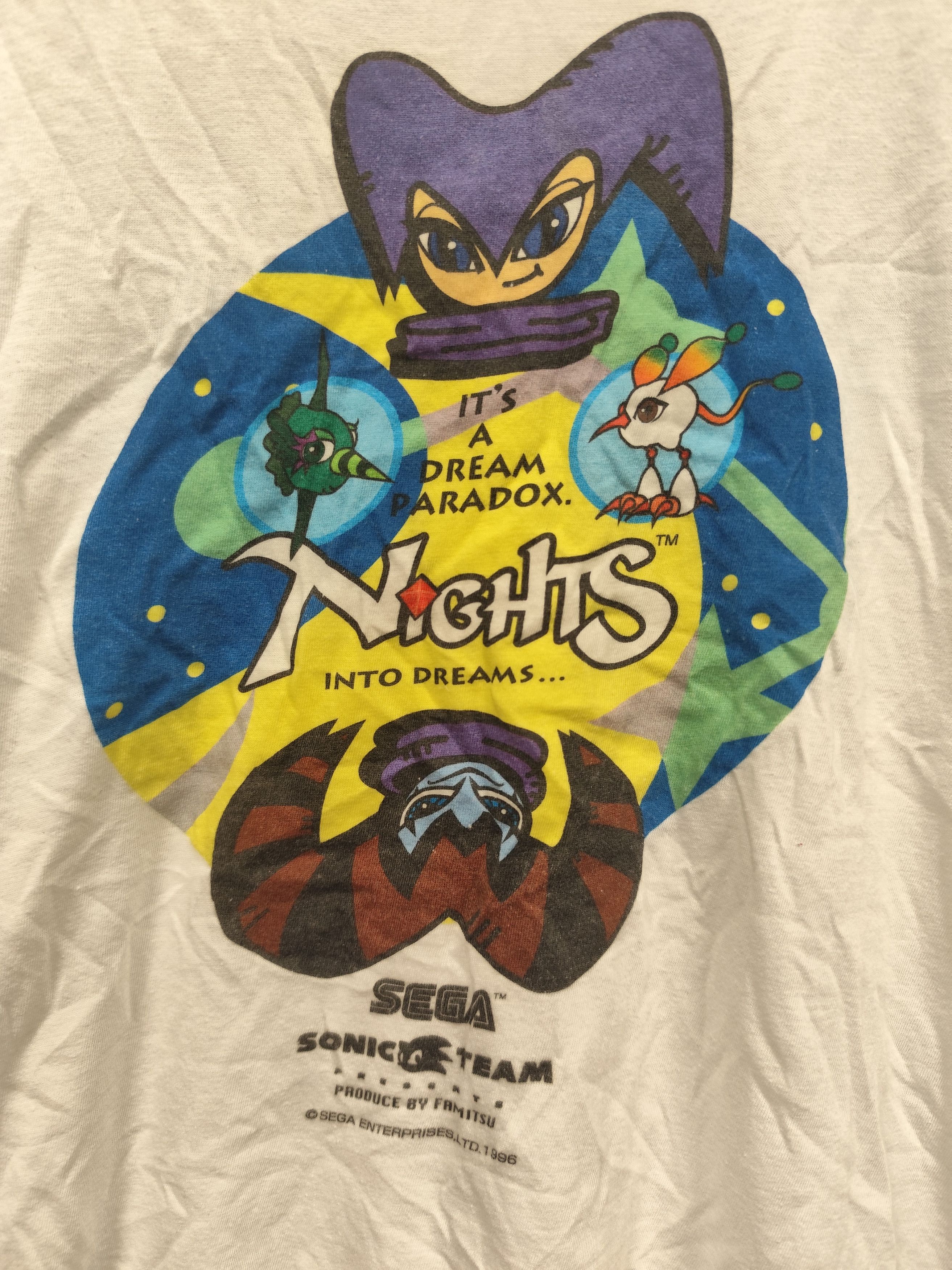 Cartoon Network Vtg 90s Sega Nights Into Dreams Sonic Team Saturn Famitsu Size US M / EU 48-50 / 2 - 2 Thumbnail