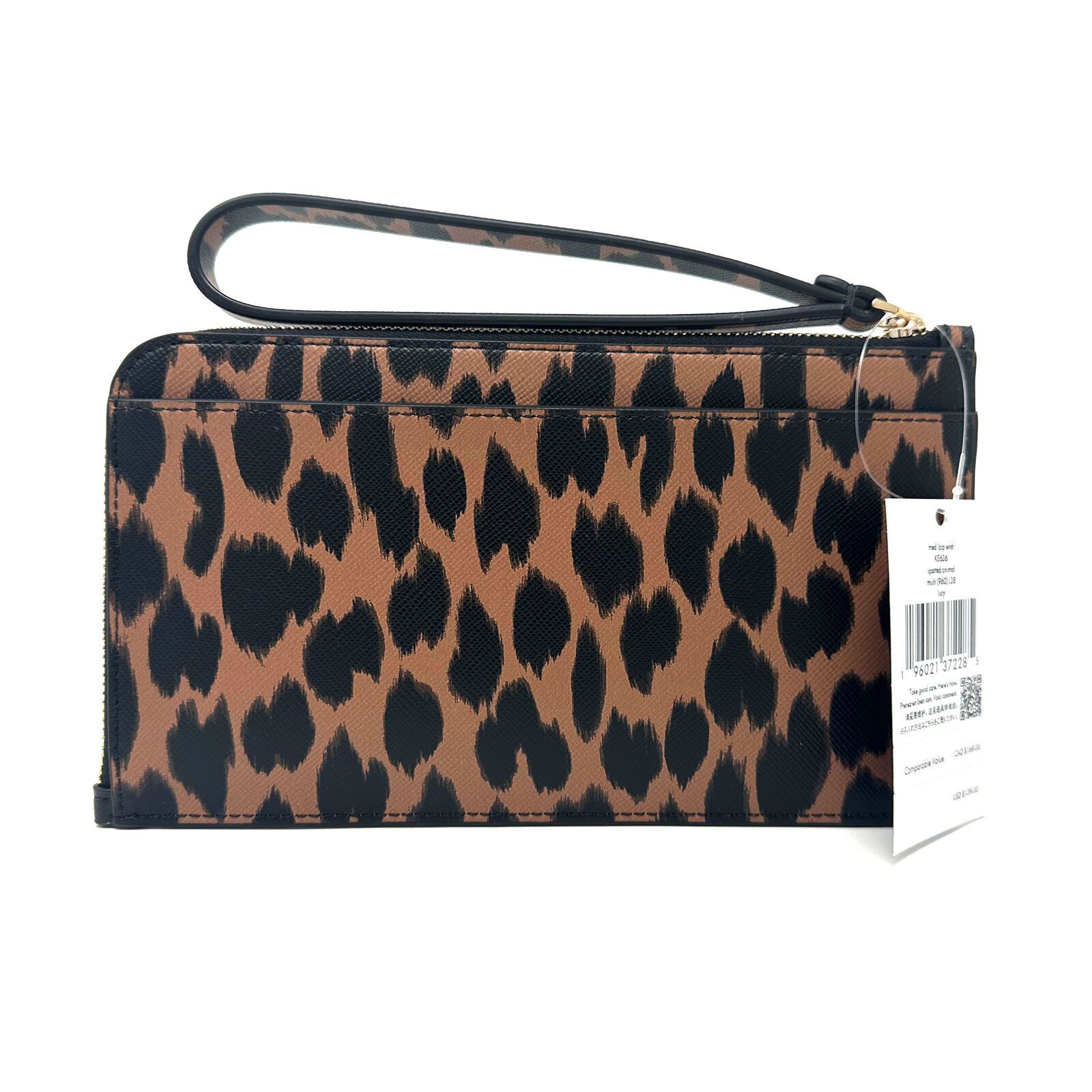 Kate Spade Kate Spade Lucy Medium L-Zip Wristlet in Leopard Print KE636 Size ONE SIZE - 2 Thumbnail