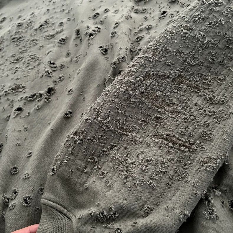Amiri Amiri 21AW Tear the old detail sweatshirt 2502-Nextarrow Size US S / EU 44-46 / 1 - 4 Thumbnail