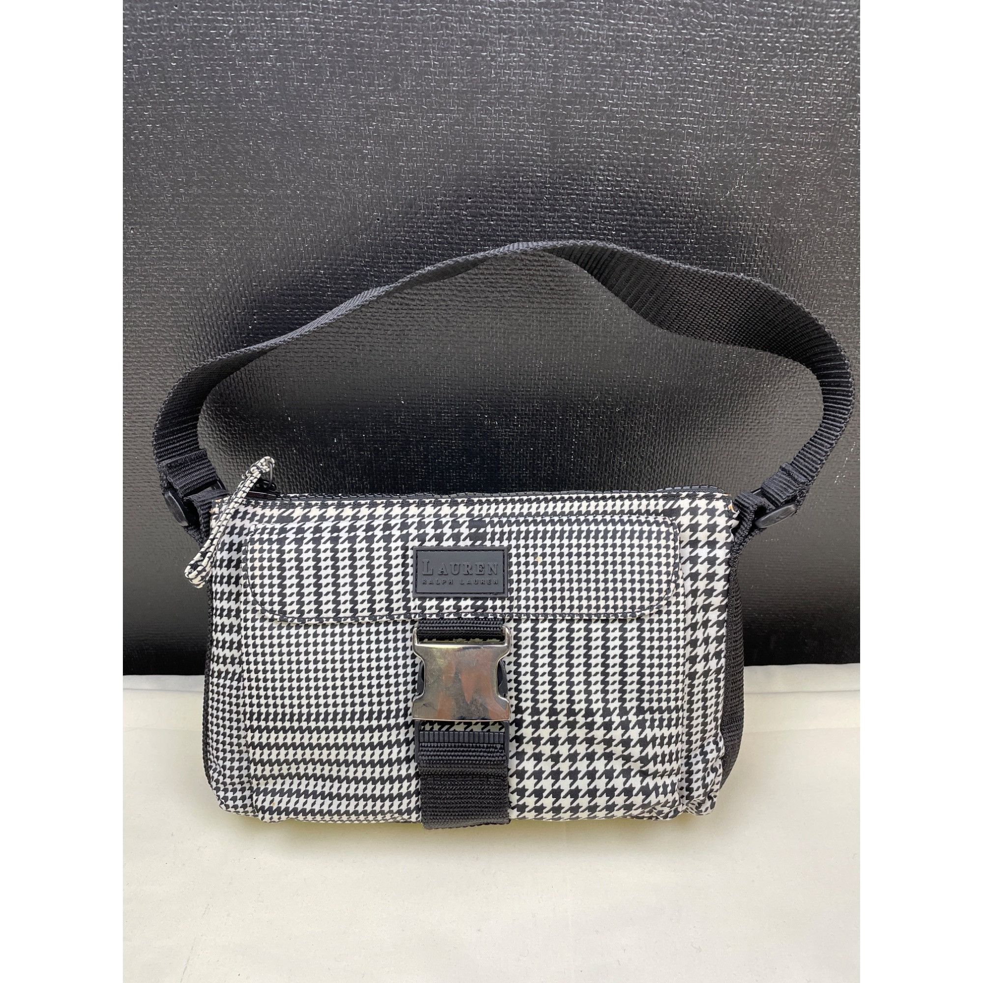 Lauren Ralph Lauren Lauren Ralph Lauren Women's Houndstooth Shoulder Bag Hand Ba Size ONE SIZE - 1 Thumbnail