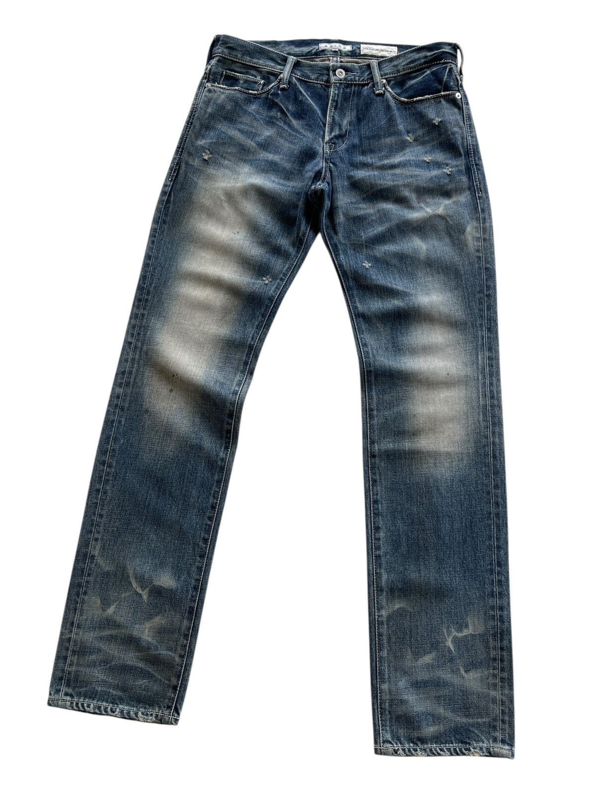 Japanese Brand AOIRO Japan Distressed Denim Size US 33 - 8 Thumbnail