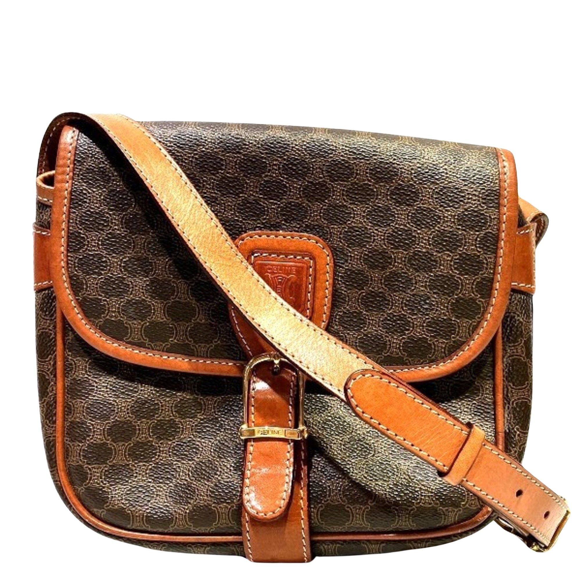 image of Celine Céline Macadam Shopper in Brown, Women's