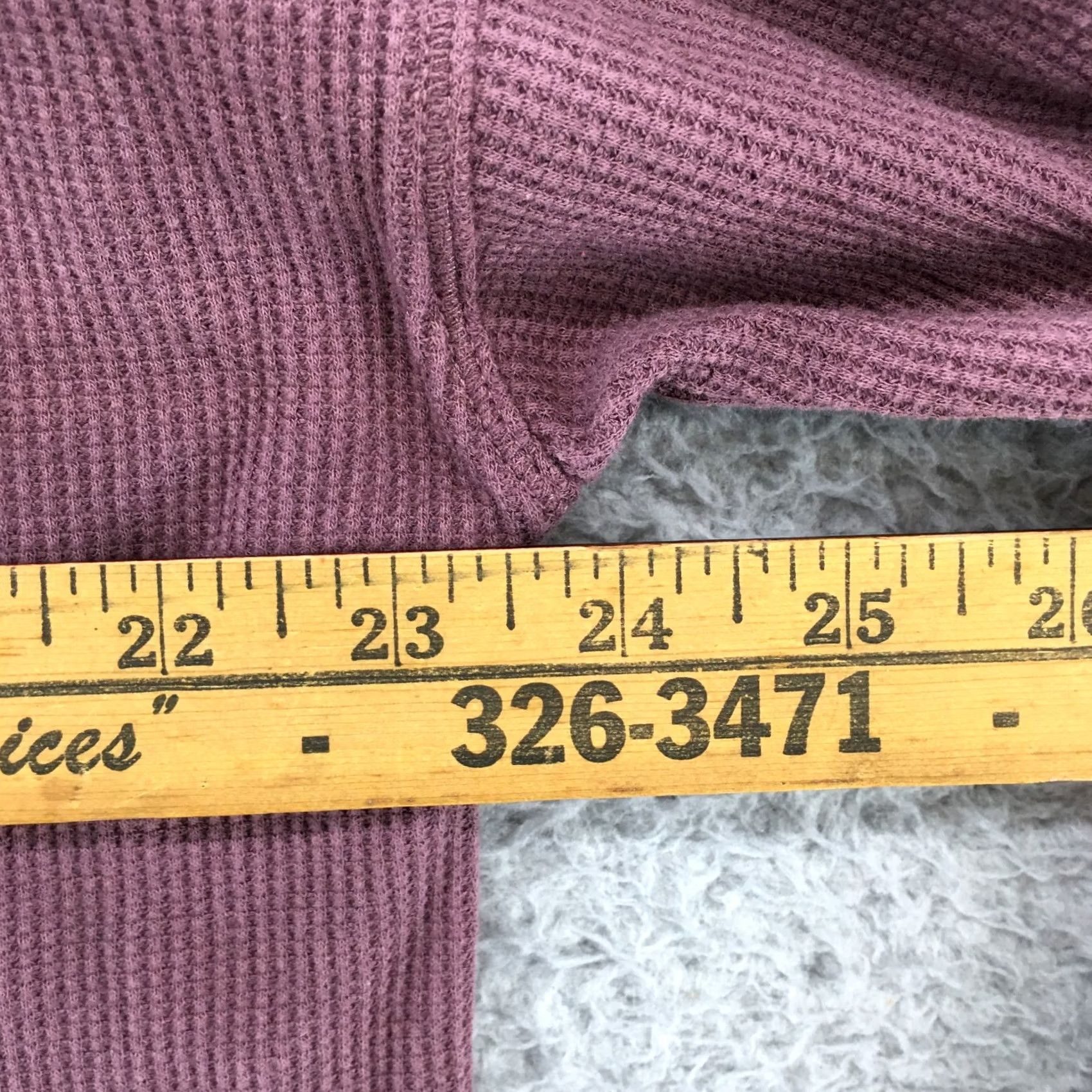 Calvin Klein Calvin Klein Turtleneck Sweater Women XL Purple Waffle Knit Pullover Long Sleeve Size XL / US 12-14 / IT 48-50 - 4 Thumbnail