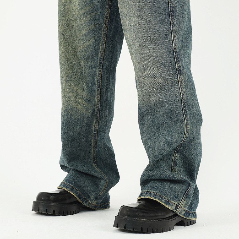 Japanese Brand × Jean Washed distressed vintage cleanfit loose jeans for men Size US 32 / EU 48 - 7 Thumbnail