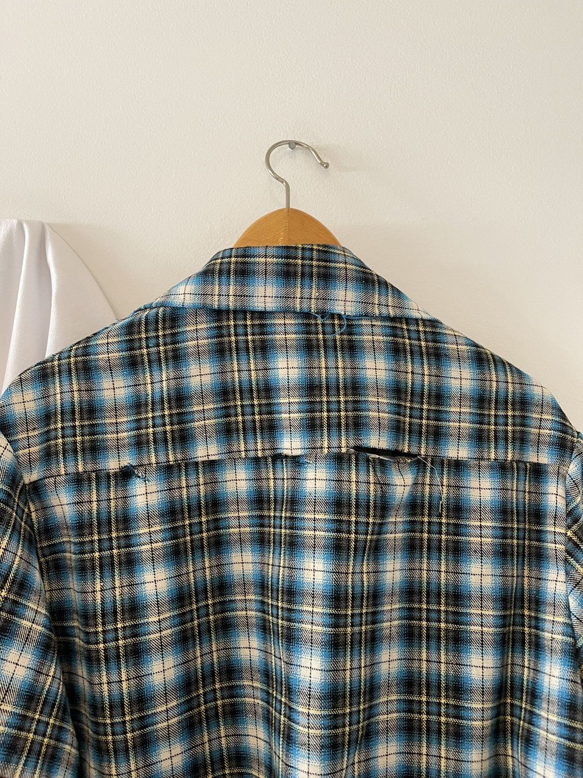 Chorley Distressed electric plaid flannel chorley handmade Size US L / EU 52-54 / 3 - 3 Thumbnail