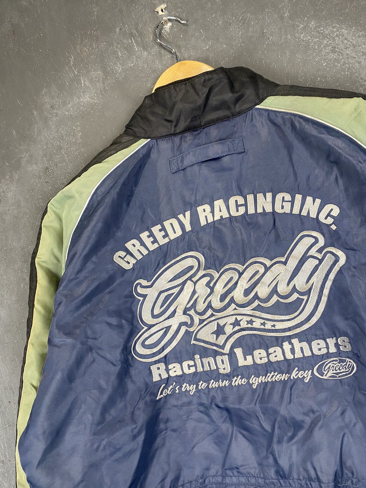 Other 90s Japan Greedy Racing Letaher Bomber Jacket Size US L / EU 52-54 / 3 - 3 Thumbnail