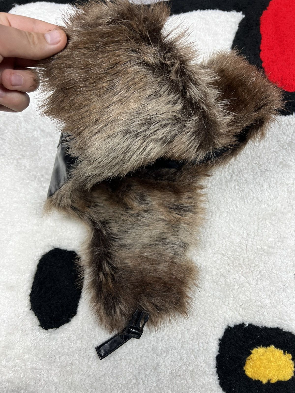 Japanese Brand Y2K Crazy Ushanka Fuzzy Mohair Faux Fur Hat Size ONE SIZE - 7 Thumbnail
